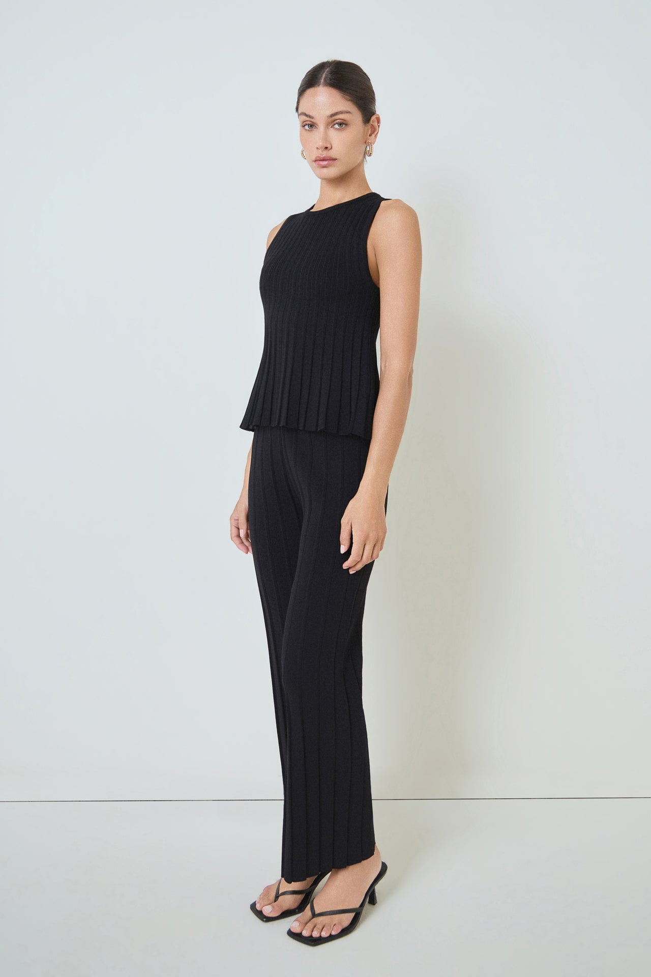 MARSY - Sleeveless Knit Top - TOPS available at Objectrare
