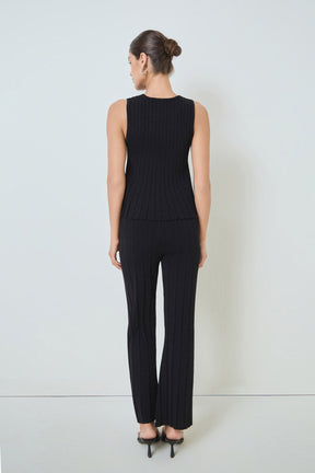 MARSY - Sleeveless Knit Top - TOPS available at Objectrare