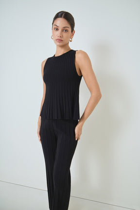 MARSY - Sleeveless Knit Top - TOPS available at Objectrare