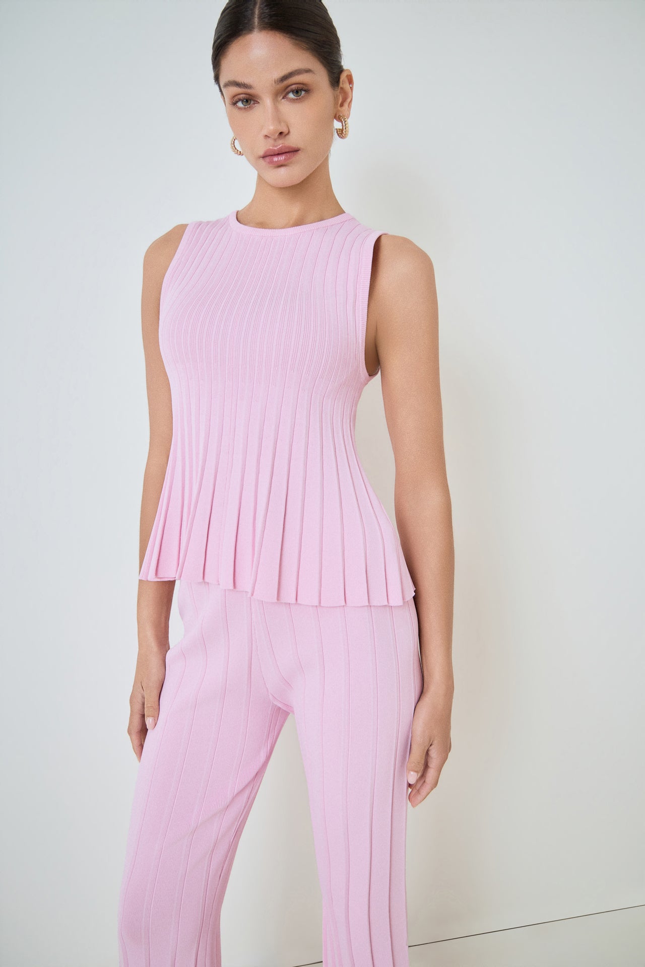 MARSY - Sleeveless Knit Top - TOPS available at Objectrare
