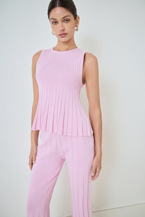 MARSY - Sleeveless Knit Top - TOPS available at Objectrare