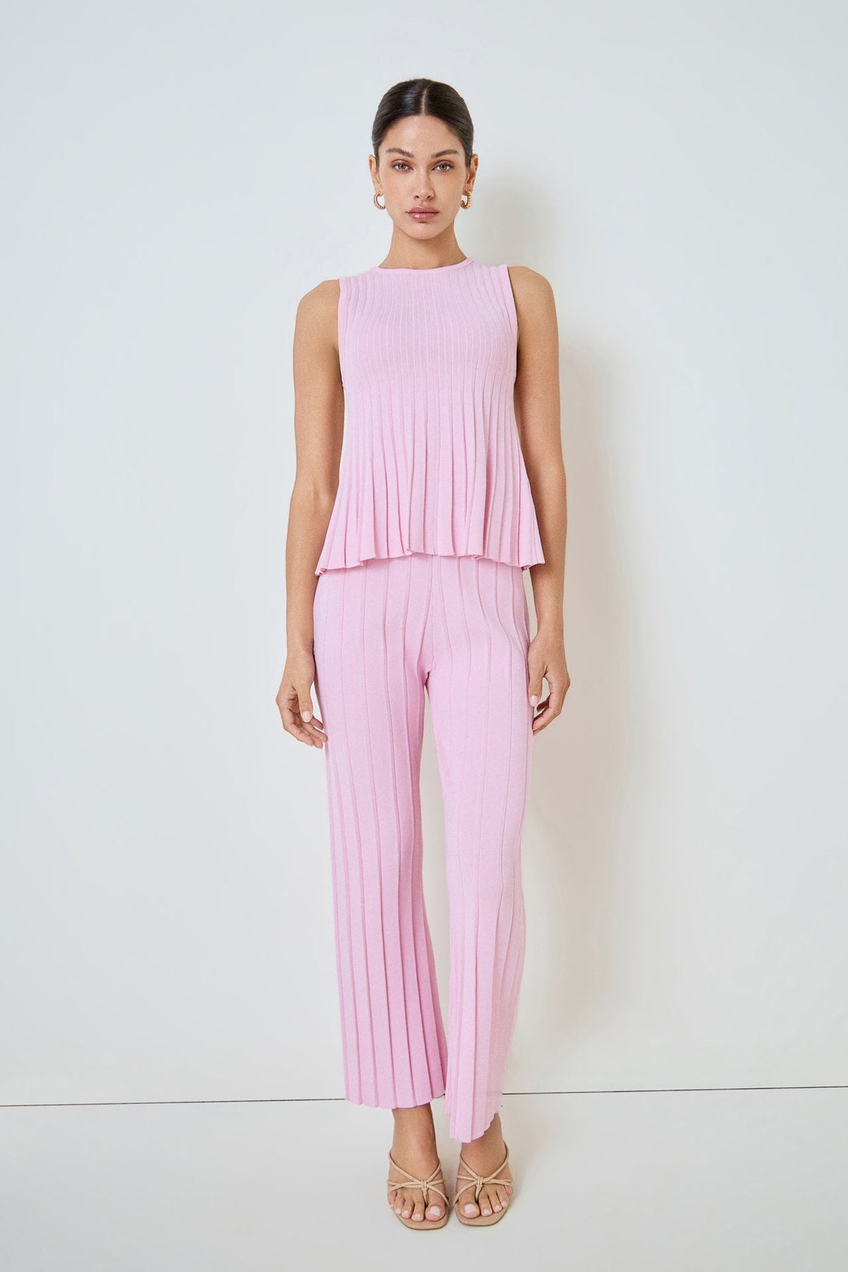 MARSY - Sleeveless Knit Top - TOPS available at Objectrare