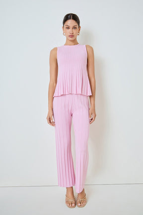 MARSY - Sleeveless Knit Top - TOPS available at Objectrare