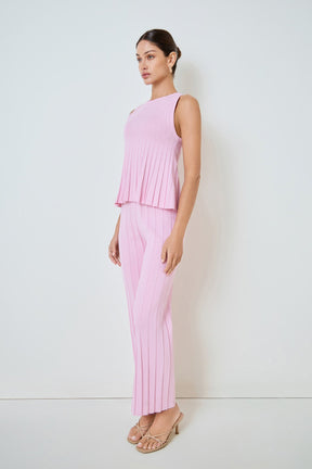 MARSY - Sleeveless Knit Top - TOPS available at Objectrare