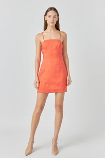 ENDLESS ROSE - Cross Back Strappy Mini Dress - DRESSES available at Objectrare