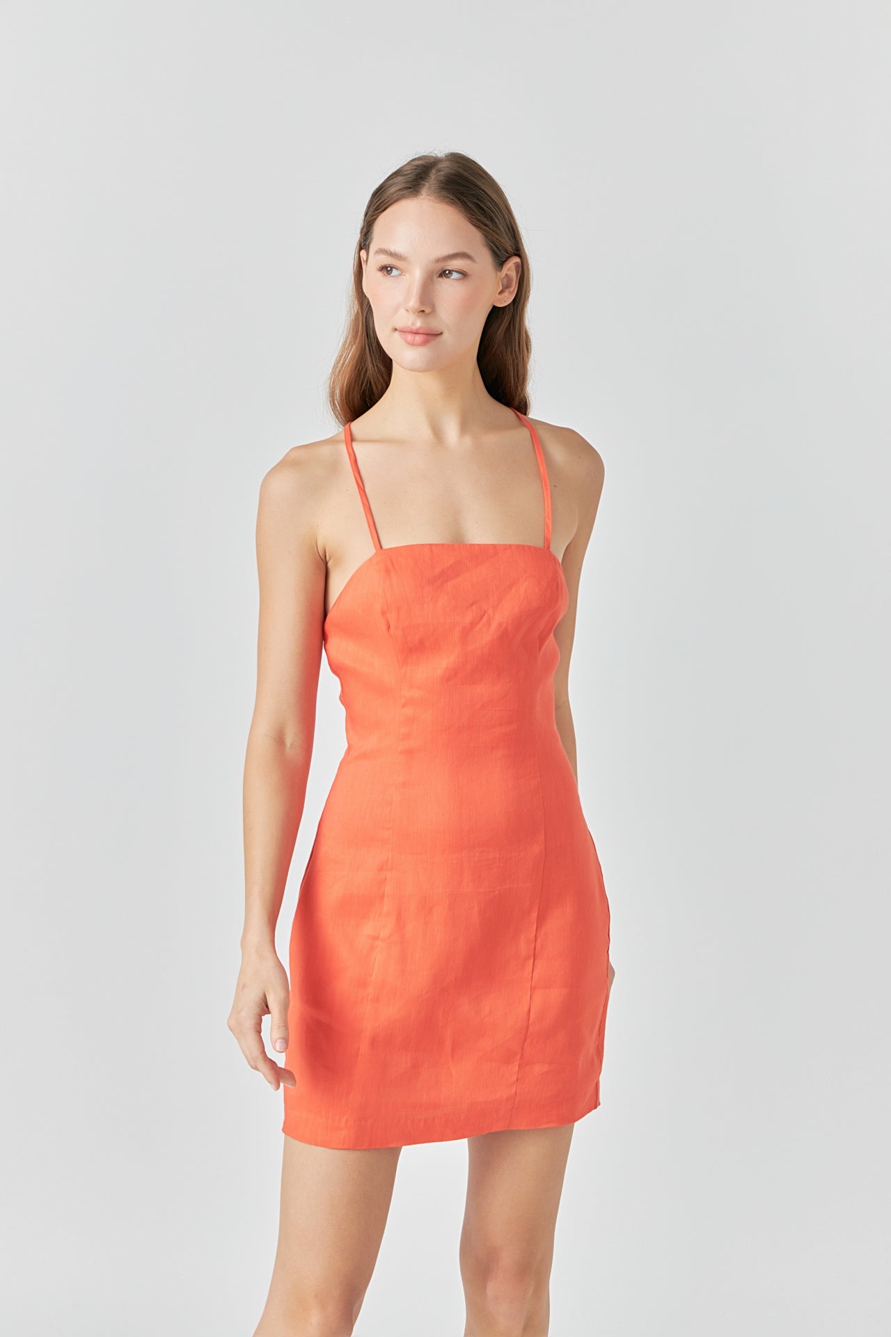 ENDLESS ROSE - Cross Back Strappy Mini Dress - DRESSES available at Objectrare