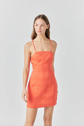 ENDLESS ROSE - Cross Back Strappy Mini Dress - DRESSES available at Objectrare
