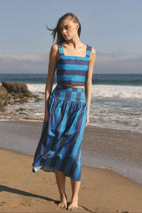 ENGLISH FACTORY - Bold Stripe Crop Top - TOPS available at Objectrare