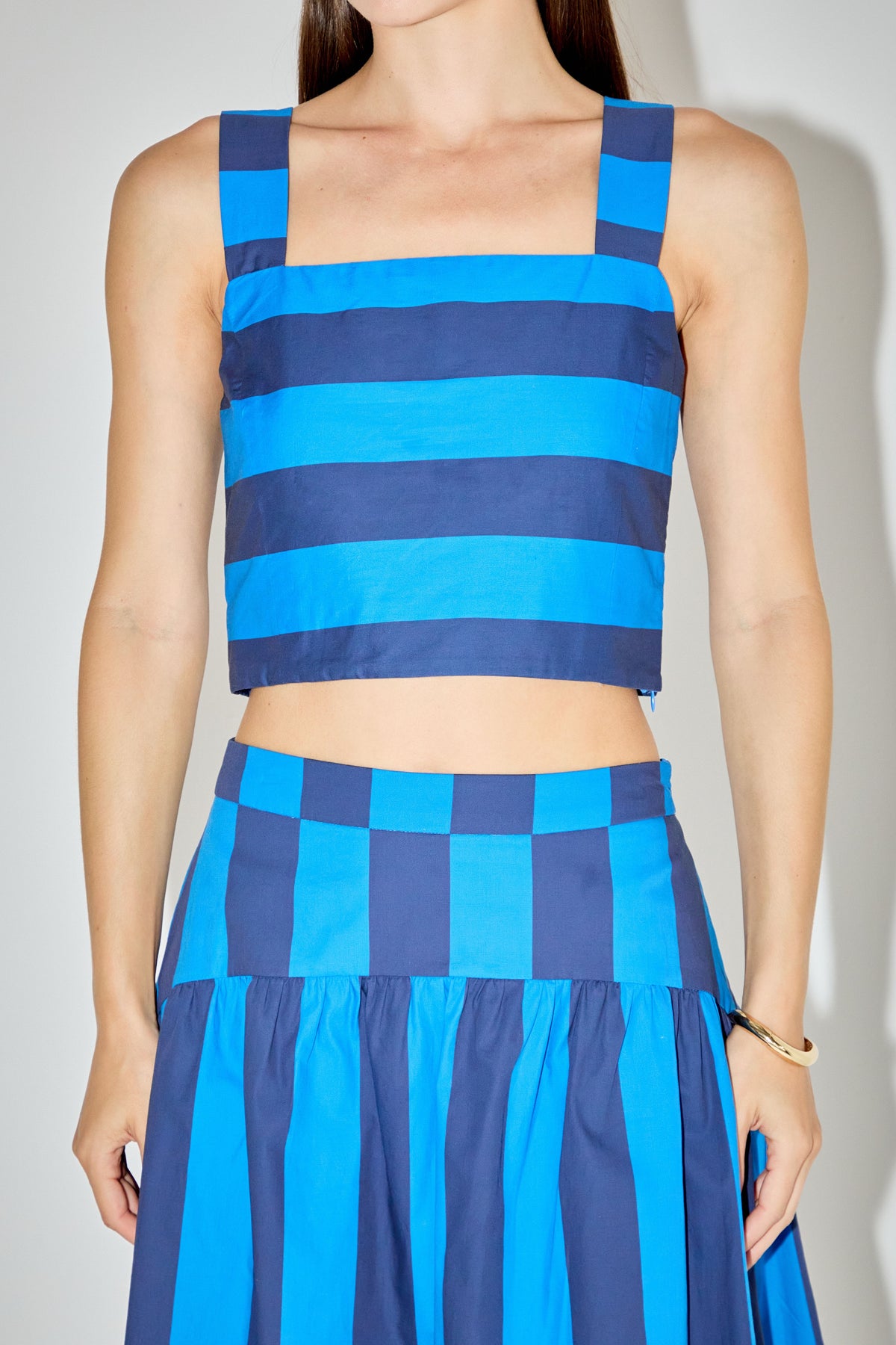 ENGLISH FACTORY - Bold Stripe Crop Top - TOPS available at Objectrare