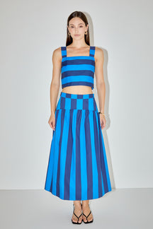 ENGLISH FACTORY - Bold Stripe Crop Top - TOPS available at Objectrare