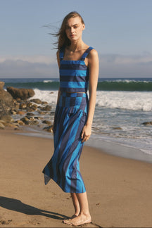 ENGLISH FACTORY - Bold Stripe Midi Skirt - SKIRTS available at Objectrare