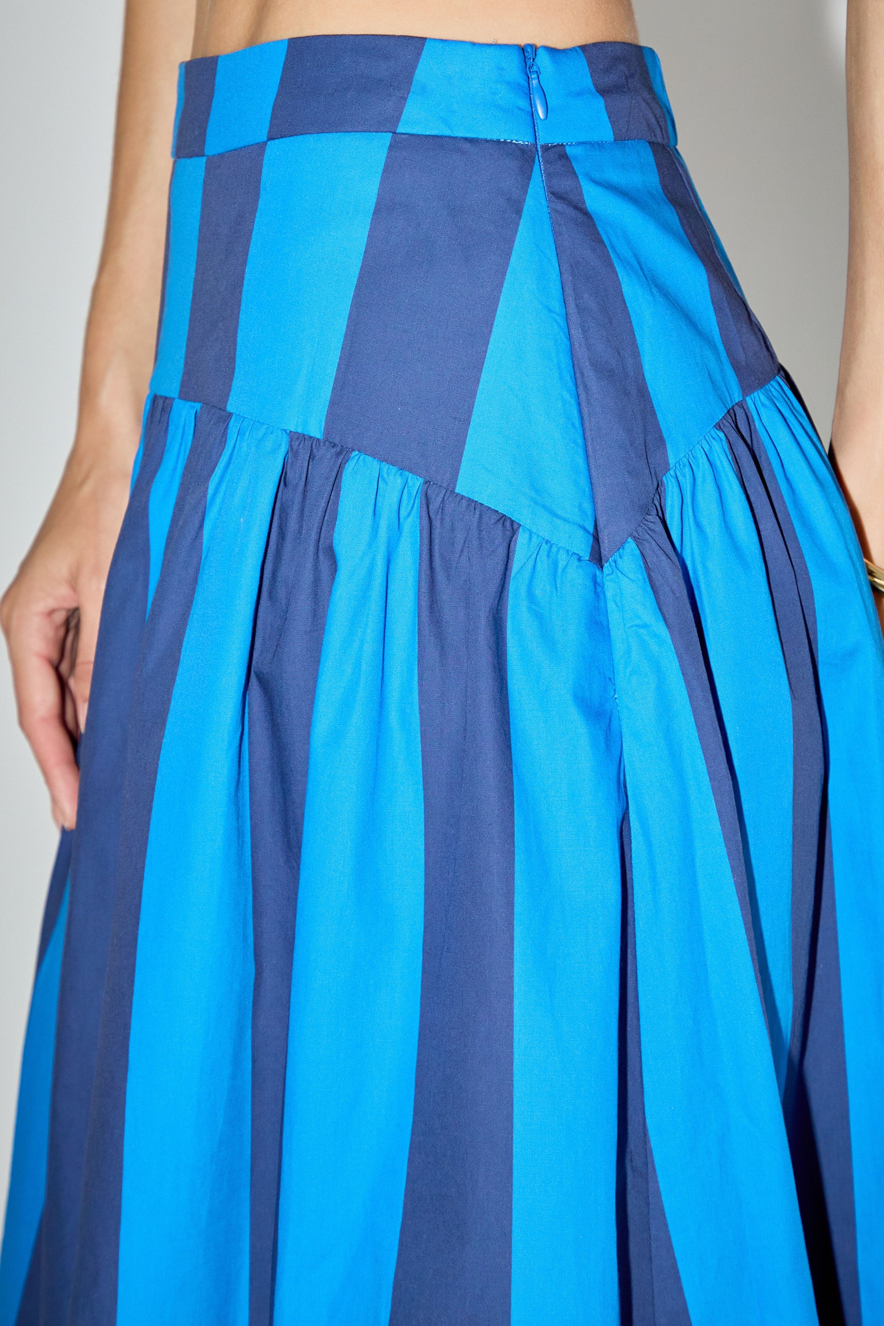 ENGLISH FACTORY - Bold Stripe Midi Skirt - SKIRTS available at Objectrare