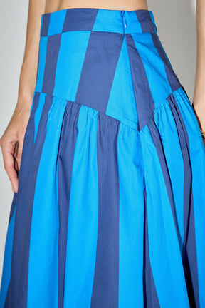 ENGLISH FACTORY - Bold Stripe Midi Skirt - SKIRTS available at Objectrare