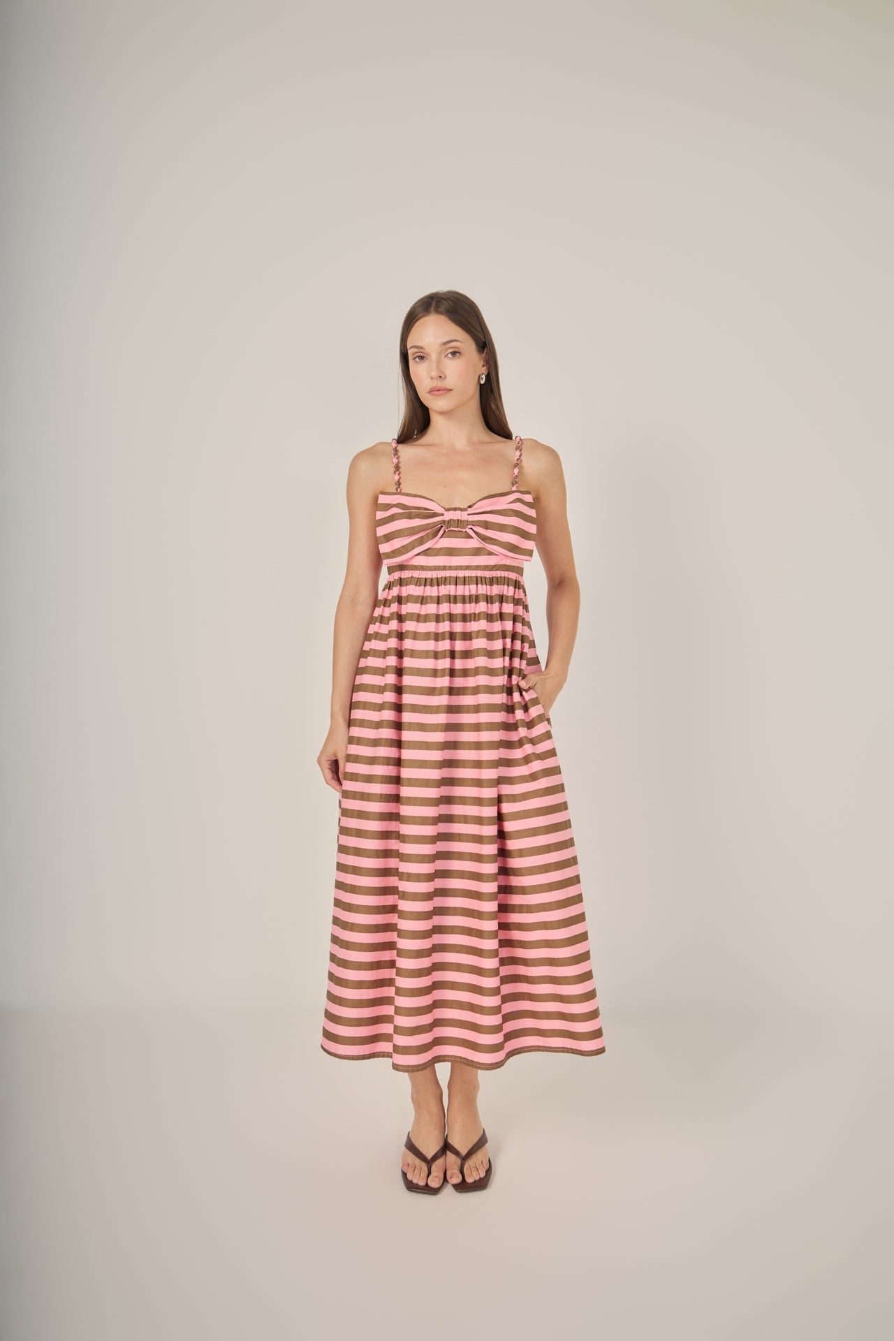 Striped Midi Dress