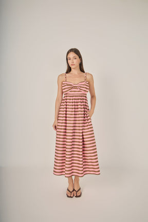 Striped Midi Dress