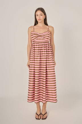 Striped Midi Dress