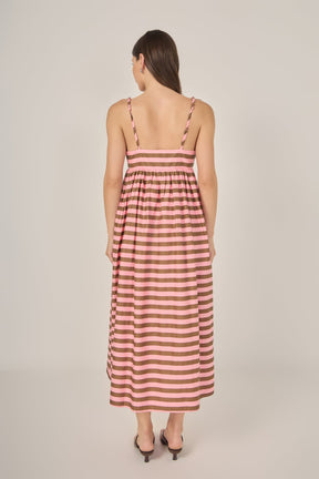 Striped Midi Dress