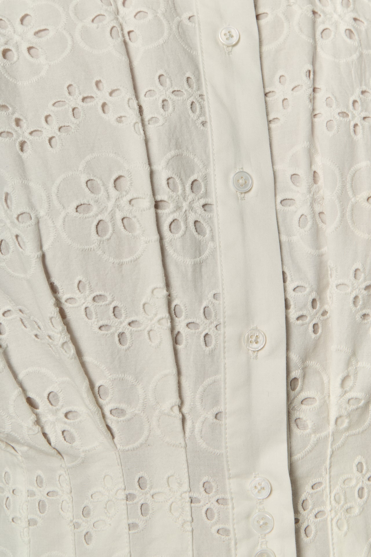 ENGLISH FACTORY - Eyelet Cinched Waist Midi Dress - DRESSES available at Objectrare
