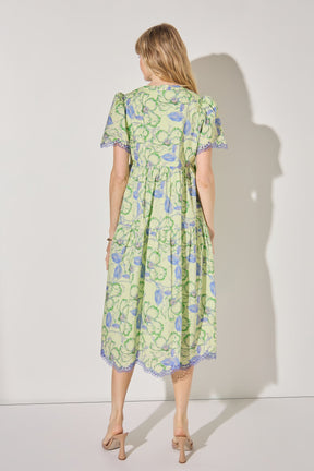 LA'VEN - Printed Easy Midi Dress - DRESSES available at Objectrare