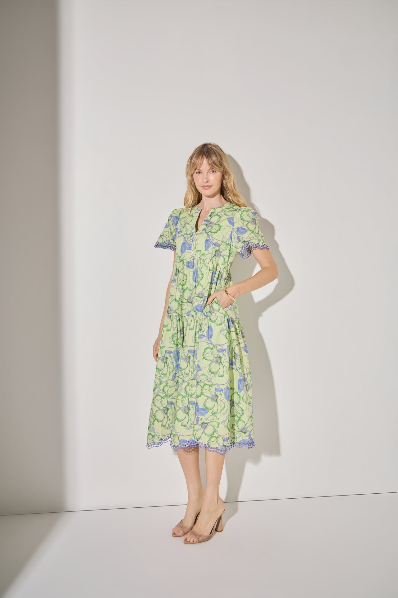 LA'VEN - Printed Easy Midi Dress - DRESSES available at Objectrare