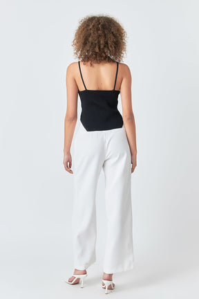 ENDLESS ROSE - Elevated Corset Knit Cami - CAMI TOPS & TANK available at Objectrare