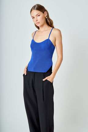 ENDLESS ROSE - Elevated Corset Knit Cami - CAMI TOPS & TANK available at Objectrare