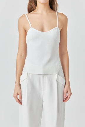 ENDLESS ROSE - Elevated Corset Knit Cami - CAMI TOPS & TANK available at Objectrare