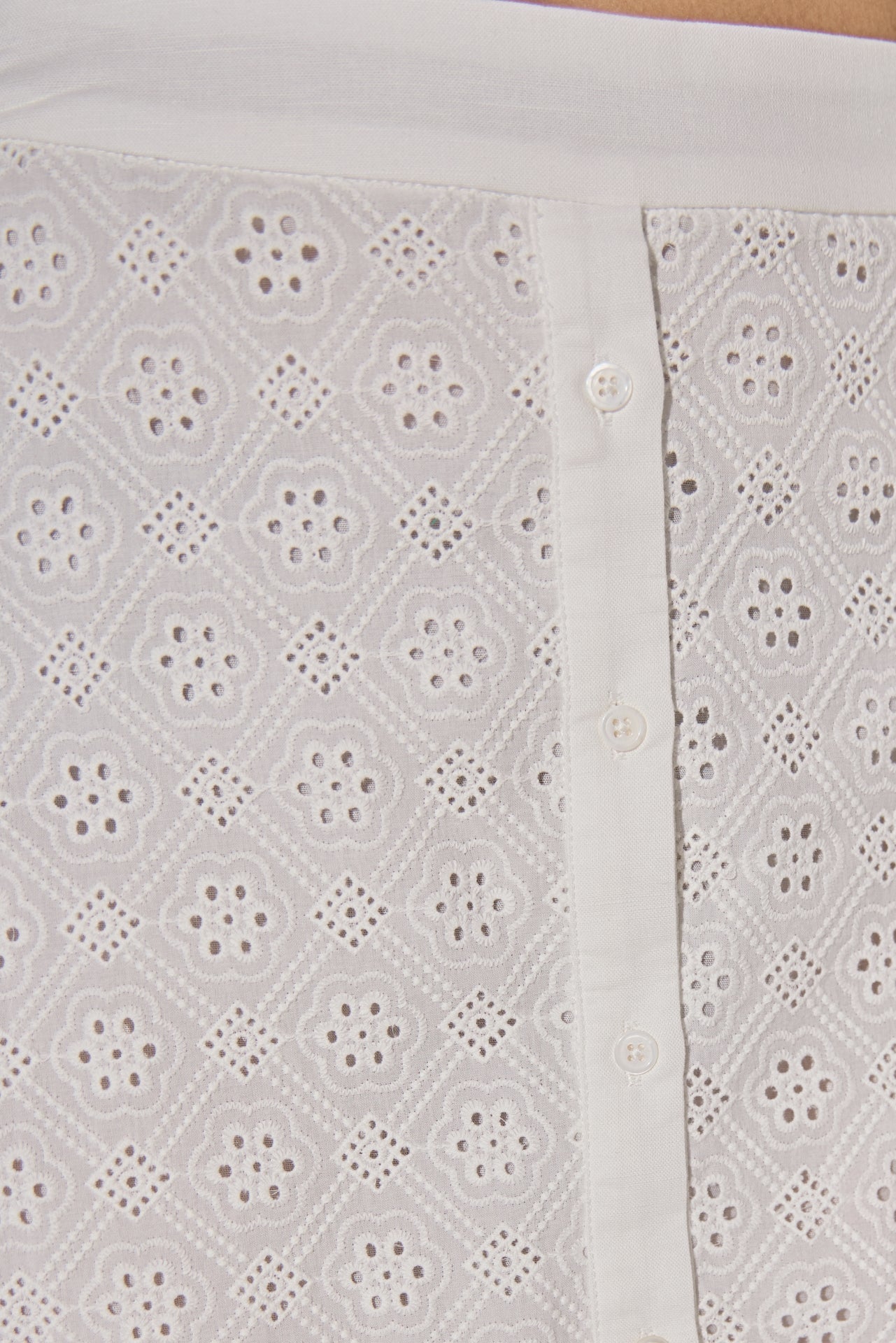 LA'VEN - Eyelet Midi Skirt - SKIRTS available at Objectrare