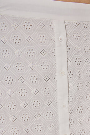 LA'VEN - Eyelet Midi Skirt - SKIRTS available at Objectrare