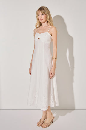 Eyelet Midi Dress