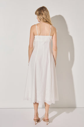 Eyelet Midi Dress