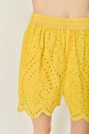 Eyelet Shorts