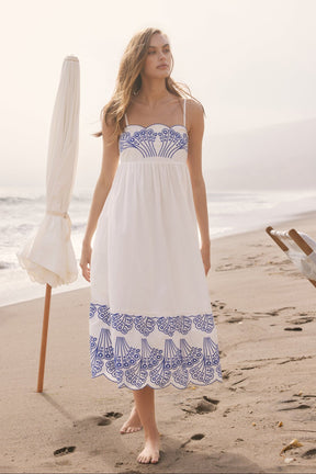 ENGLISH FACTORY - Isla Embroidered Midi Dress - DRESSES available at Objectrare