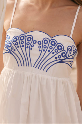 ENGLISH FACTORY - Isla Embroidered Midi Dress - DRESSES available at Objectrare