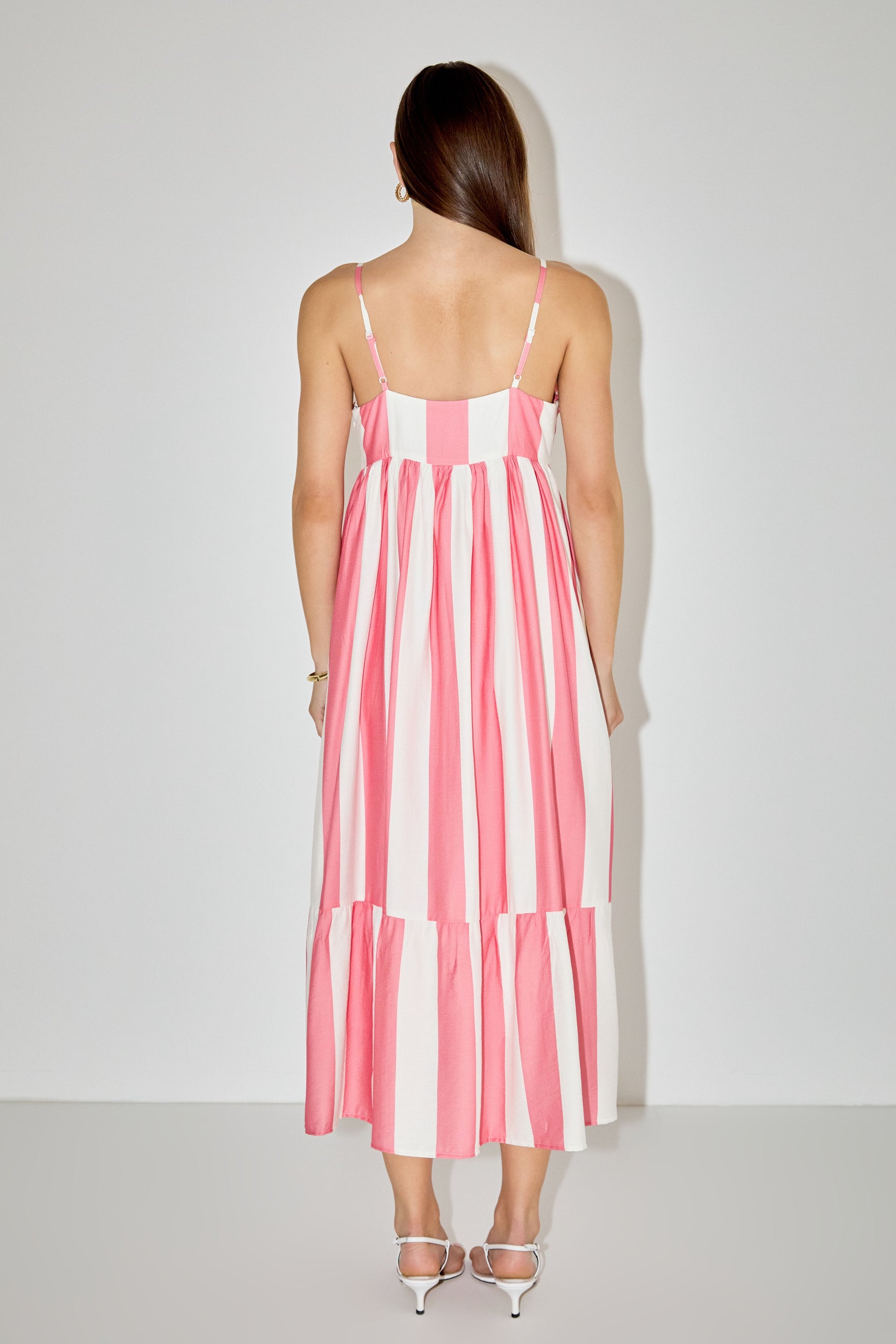 ENGLISH FACTORY - Striped Midi Dress - DRESSES available at Objectrare