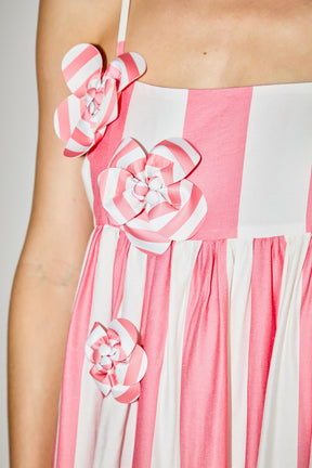 ENGLISH FACTORY - Striped Midi Dress - DRESSES available at Objectrare
