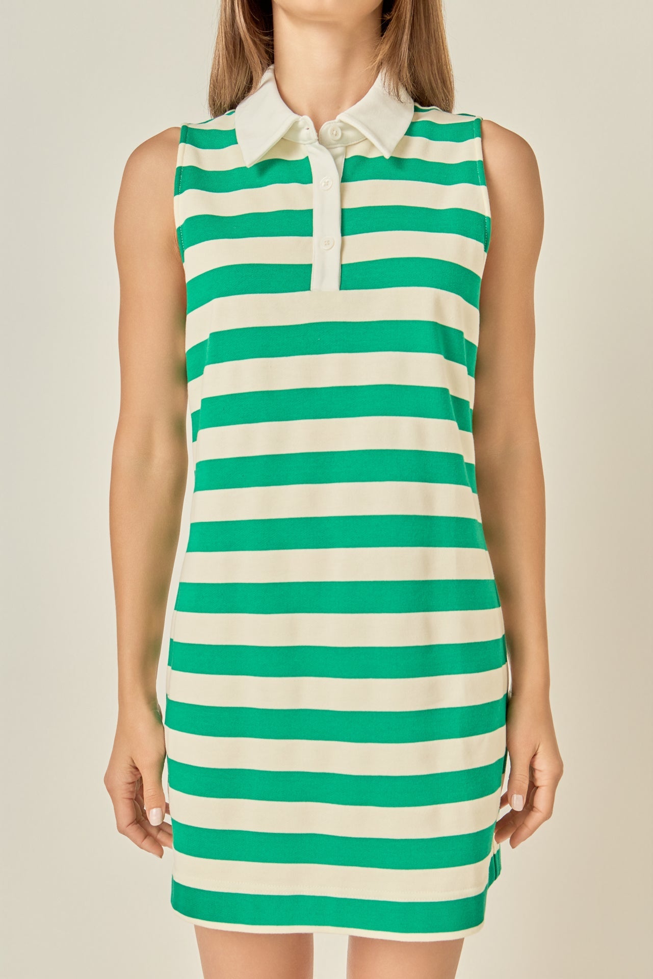 Striped Knit Mini Dress