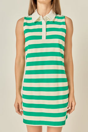 Striped Knit Mini Dress
