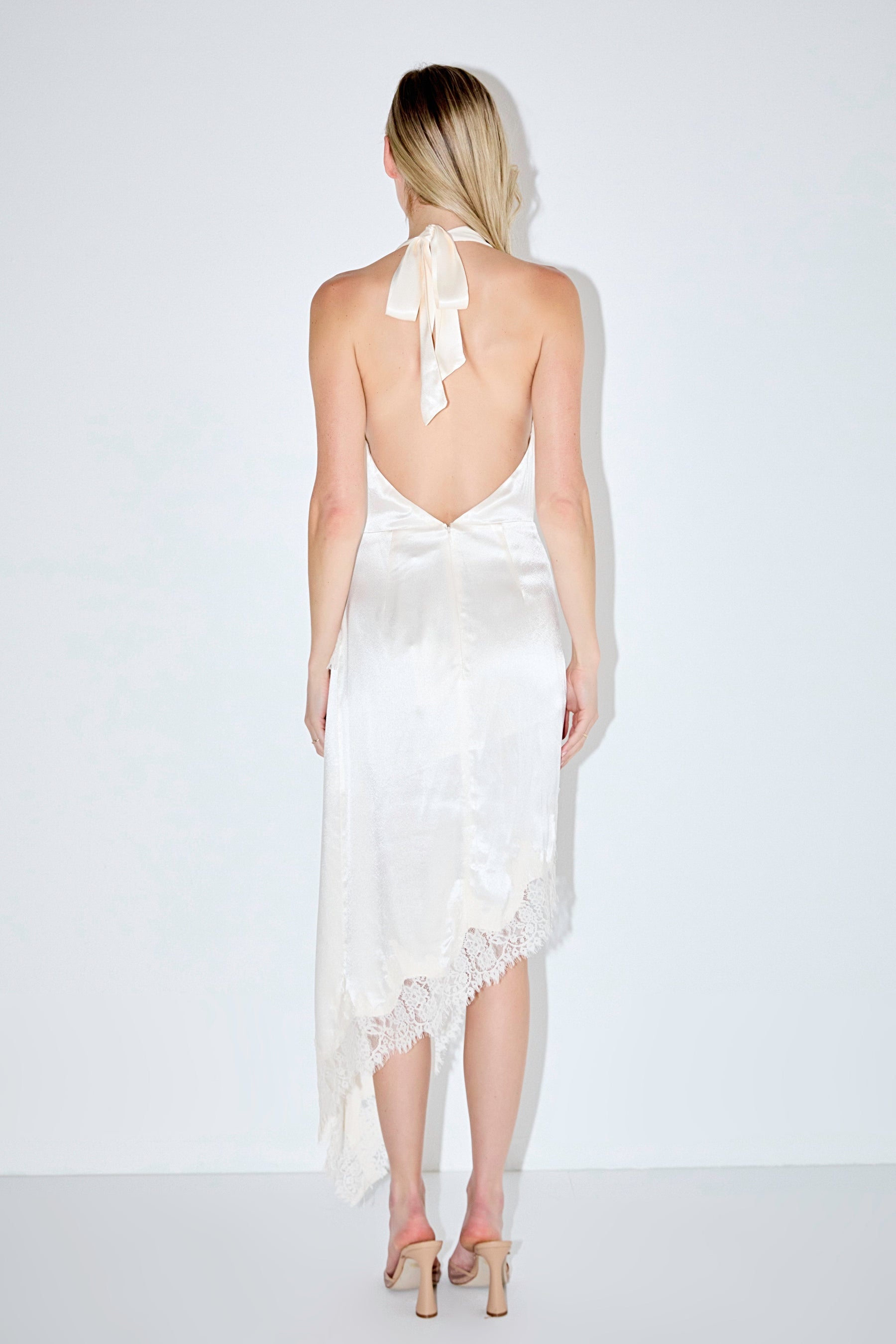 Satin Lace Asymmetrical