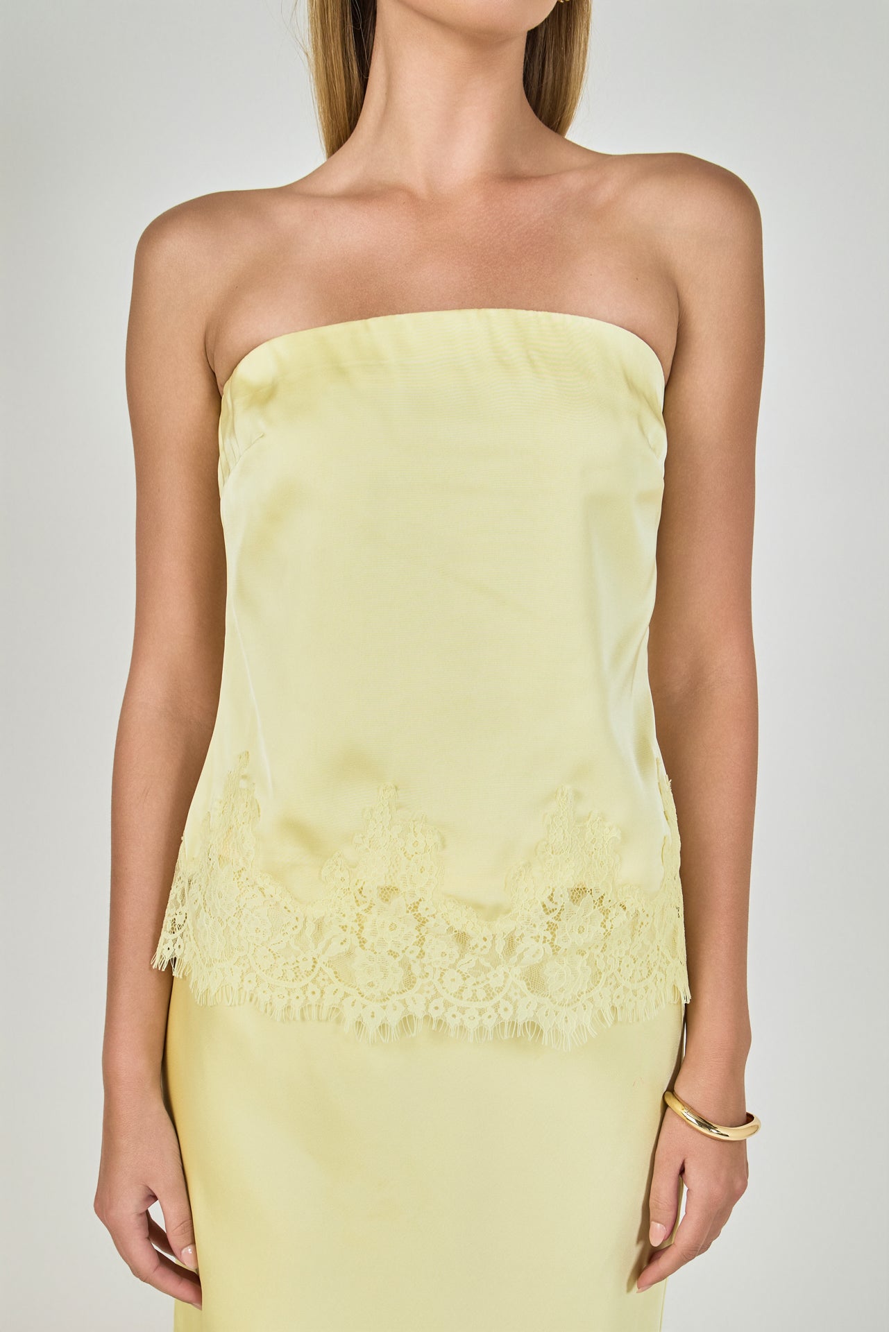 ENDLESS ROSE - Strapless lace Top - TOPS available at Objectrare