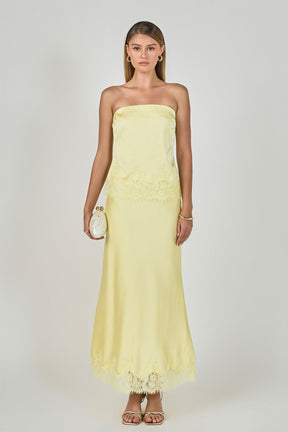 ENDLESS ROSE - Strapless lace Top - TOPS available at Objectrare