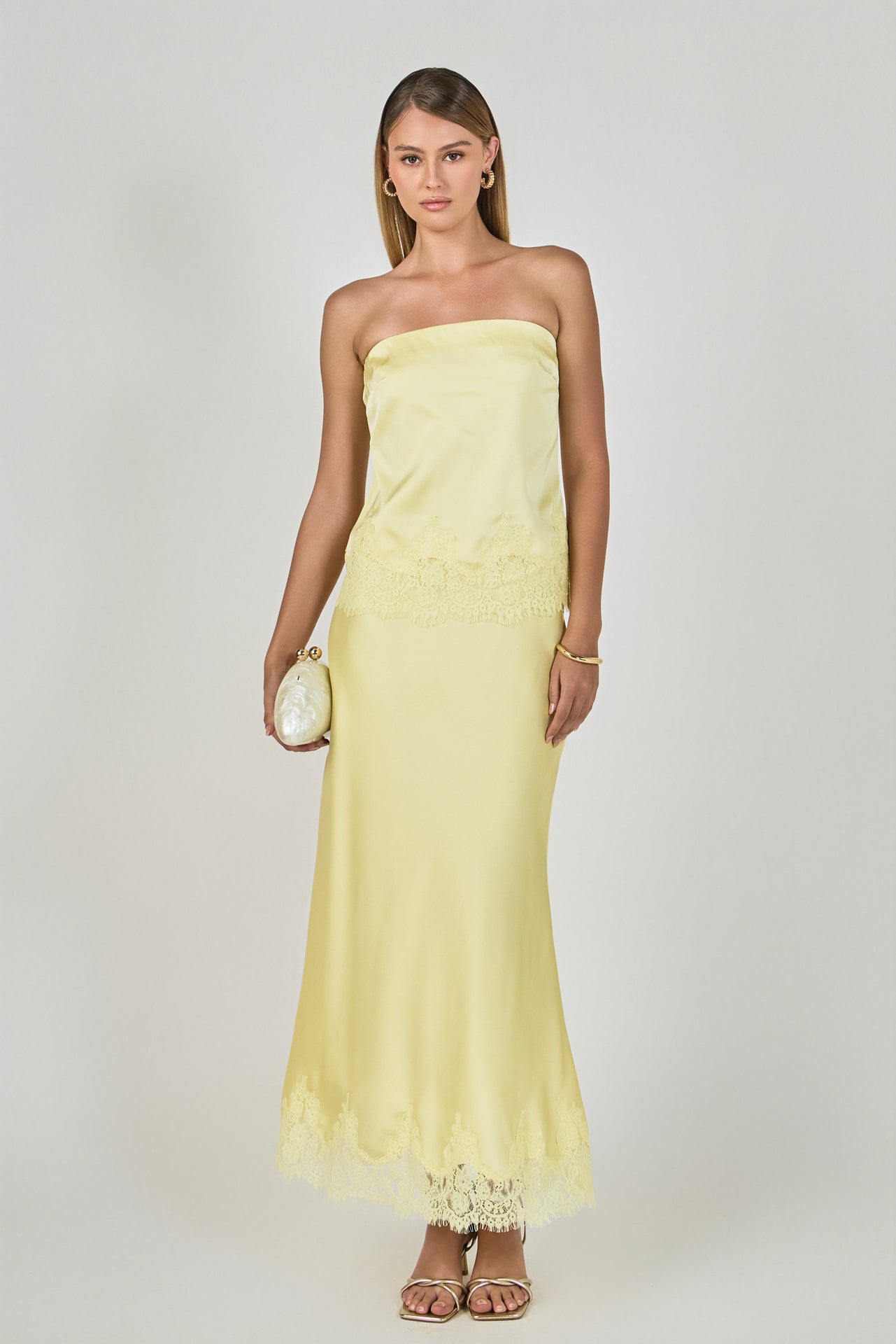 ENDLESS ROSE - Strapless lace Top - TOPS available at Objectrare