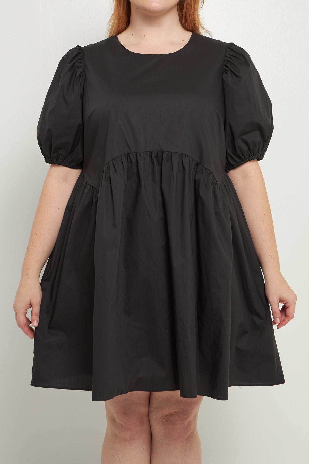 ENGLISH FACTORY - Asymmetrical Baby doll Mini with Back Spaghetti Tie- Sold Out - DRESSES available at Objectrare