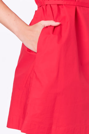 ENGLISH FACTORY - Puff Sleeve A-line Shift Mini Dress - DRESSES available at Objectrare