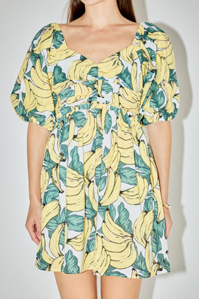 LA'VEN - Printed Mini Dress - DRESSES available at Objectrare