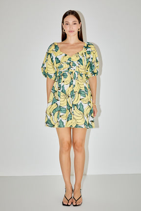 LA'VEN - Printed Mini Dress - DRESSES available at Objectrare