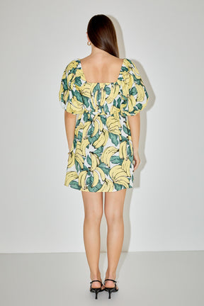 LA'VEN - Printed Mini Dress - DRESSES available at Objectrare