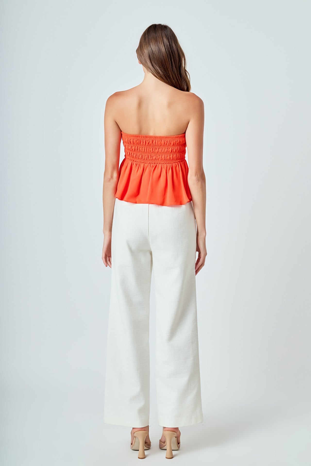 ENDLESS ROSE - Smocked Strapless Top - TOPS available at Objectrare