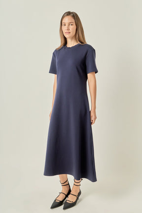 Short Sleeve Midi Dress