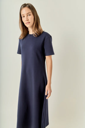 Short Sleeve Midi Dress